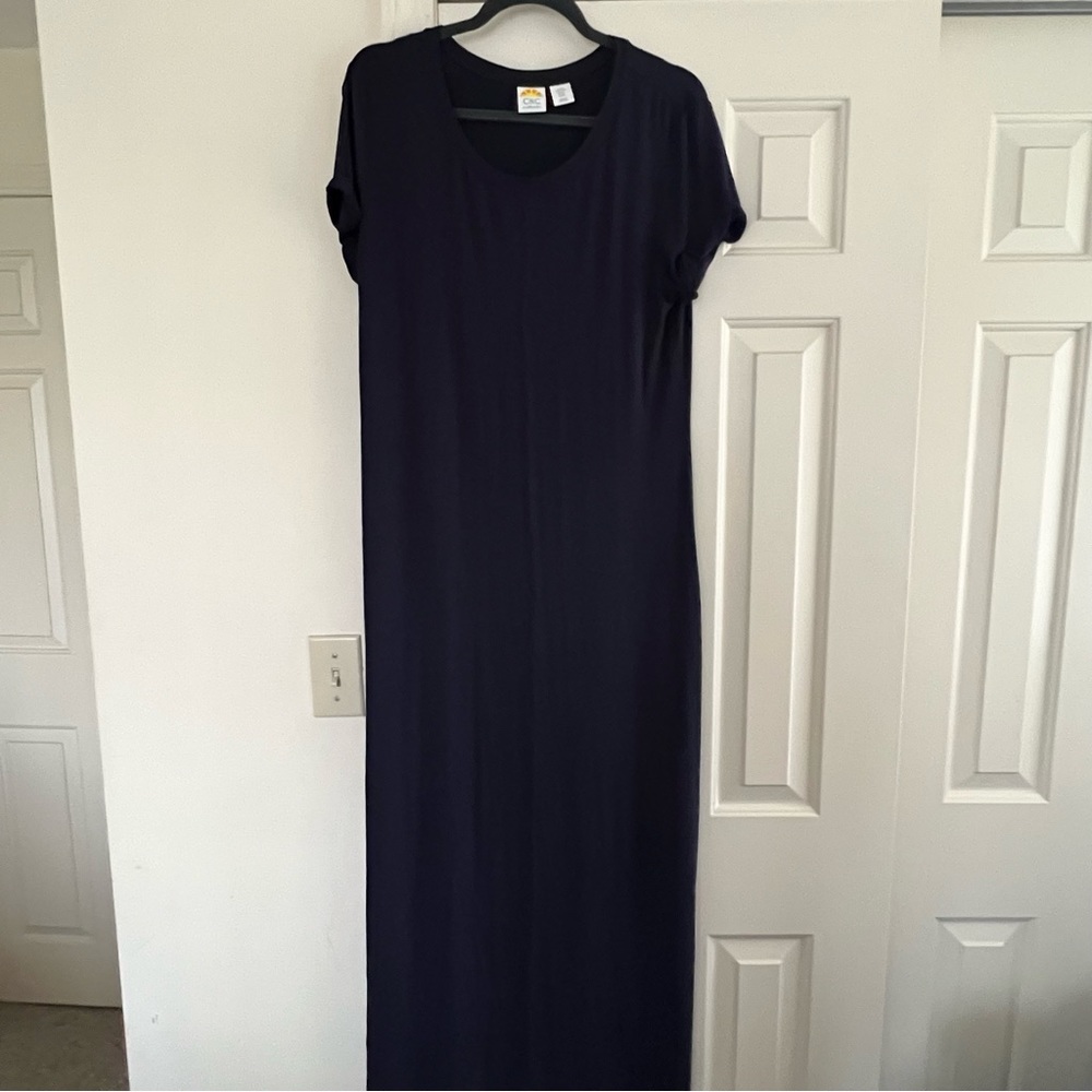 C&C California, Navy T- Shirt maxi dress XL.